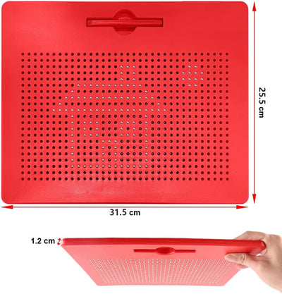 HONPHIER Kinder Zaubertafel Magnetische Zeichenbrett Reissbrett mit Stift Stahlkugel Tablet Abwischb
