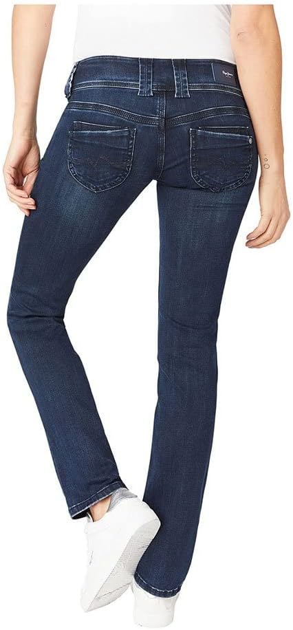 Pepe Jeans Damen Straight Leg VENUS 33W / 34L Black (Denim-vw0), 33W / 34L Black (Denim-vw0)