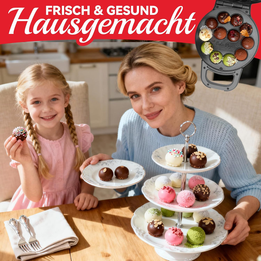 Flip Cake Pop Maker, stellen Sie 12 x 1,4 cm grosse Cake Pops her, Zubehör für Cake Pops, Snack - Ma