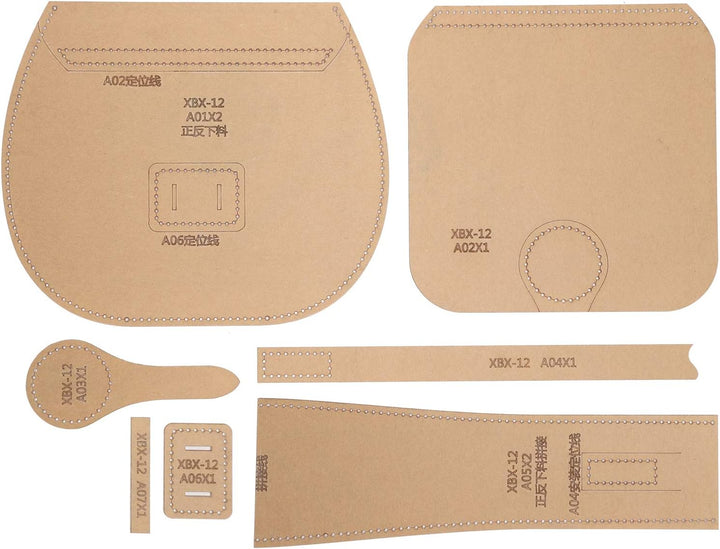 Single-Shoulder Bag Wallet Pattern Acryl Vorlage Geldbörse Making Stencil Kit Leder Craft Pattern fü