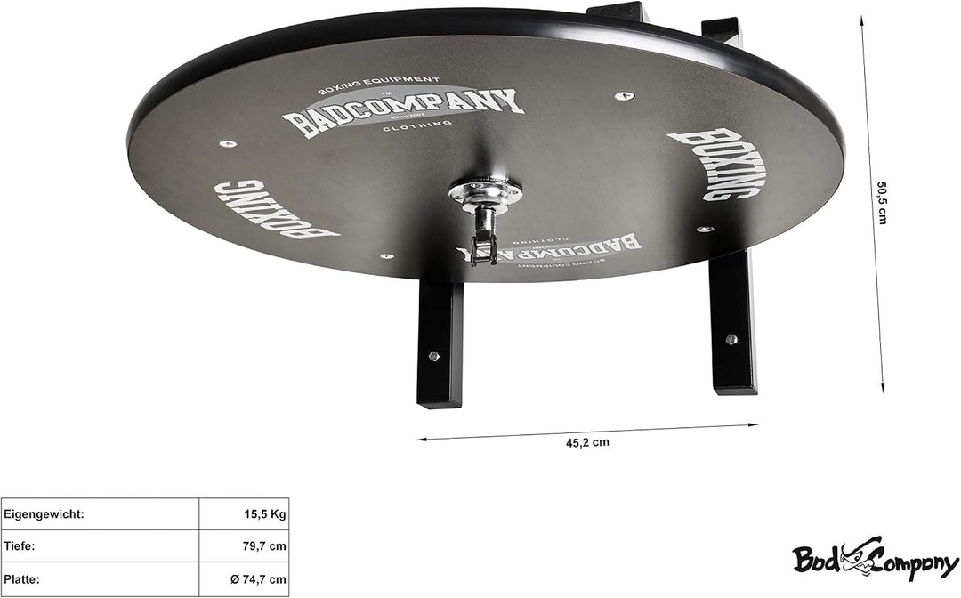 Profi Speedball Plattform Set inkl. Drehkugellagerung schwarz und Leder Boxbirne medium gelb/Boxappa
