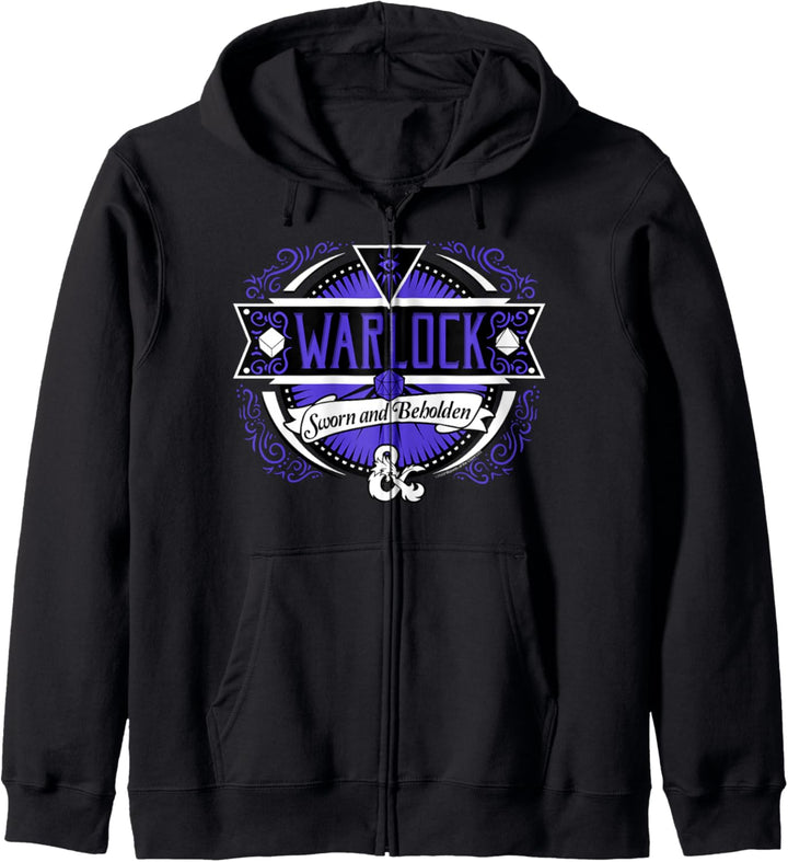 Dungeons & Dragons Warlock Sworn And Beholden Logo Kapuzenjacke