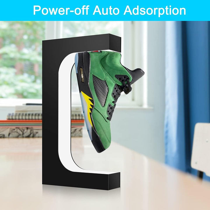Schwebendes Schuh-Display Magnetische Levitation Sneaker Stand mit LED-Licht Rotierende schwebende H