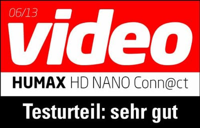 Humax HD Nano Conn@ct HDTV Satelliten Receiver inkl. HD+ Karte für 1-Jahr (HD+, HDMI Ausgang, Dolby