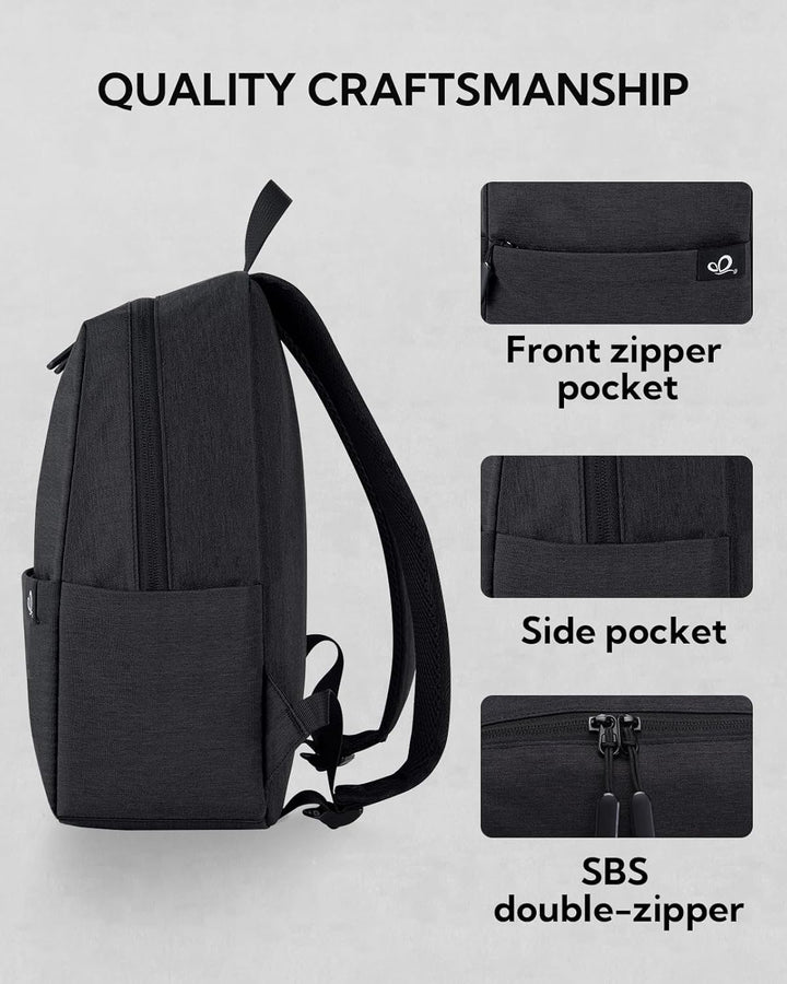 WATERFLY Leicht Klein Rucksack 10L: Casual Daypack Outdoor Mini Wanderrucksack Backpack für Arbeit S