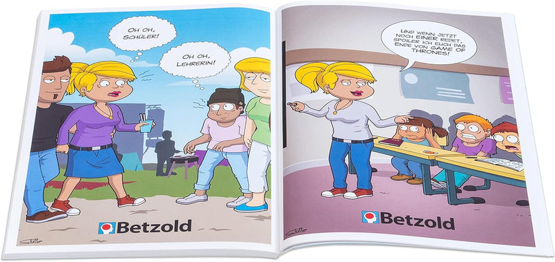 Betzold 758604 - Cartoon-Buch Schule - Geschenke für Lehrerinnen und Lehrer