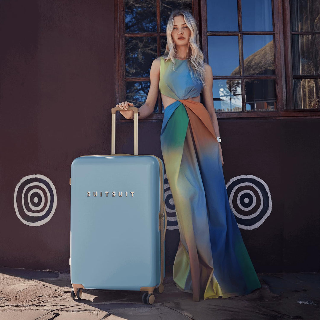 SUITSUIT Koffer Gross 76 cm - Hartschalen Reisekoffer mit Rollen - TSA-Schloss - 94 L - Fusion Borro