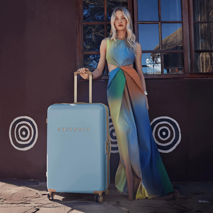 SUITSUIT Koffer Gross 76 cm - Hartschalen Reisekoffer mit Rollen - TSA-Schloss - 94 L - Fusion Borro