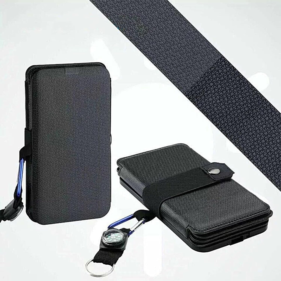 Solar-Ladegerät, wasserdichtes Solarpanel zum Aufladen, faltbares USB-Handy-Ladegerät, für Zuhause,