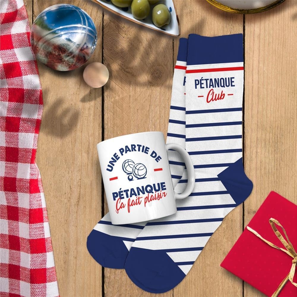 p2g Petanque Club Tasse mit Socken
