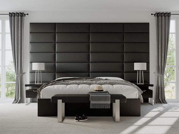 VANT Gepolsterte Kopfteile - Accent Wall Panels - Pack von 4 - Einfach Passen - König und Zwilling B