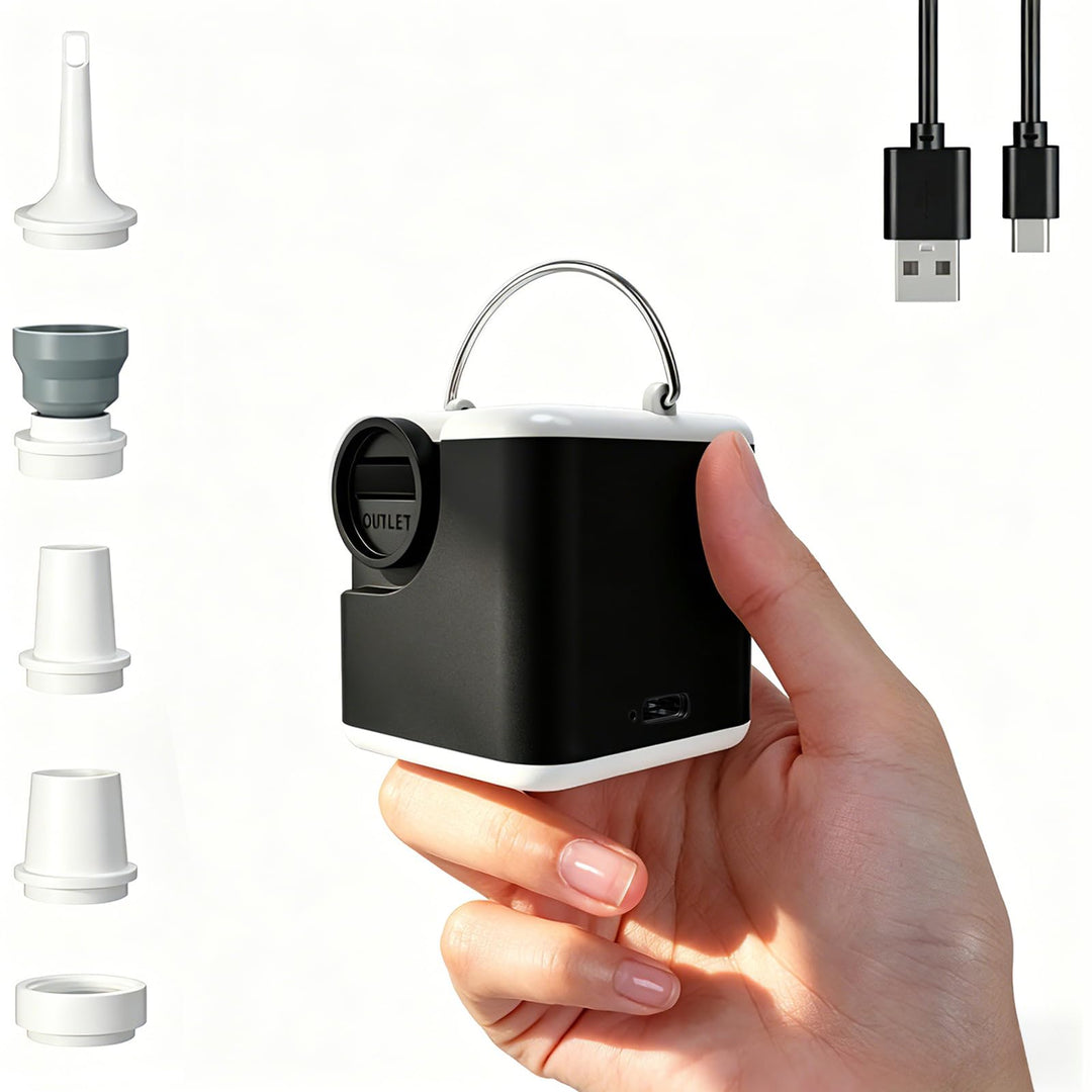 Elektrische Luftpumpe, 3 in 1 Inflate und Deflate luftpumpe Elektrisch, 2400 mAh Mini-luftpumpe mit