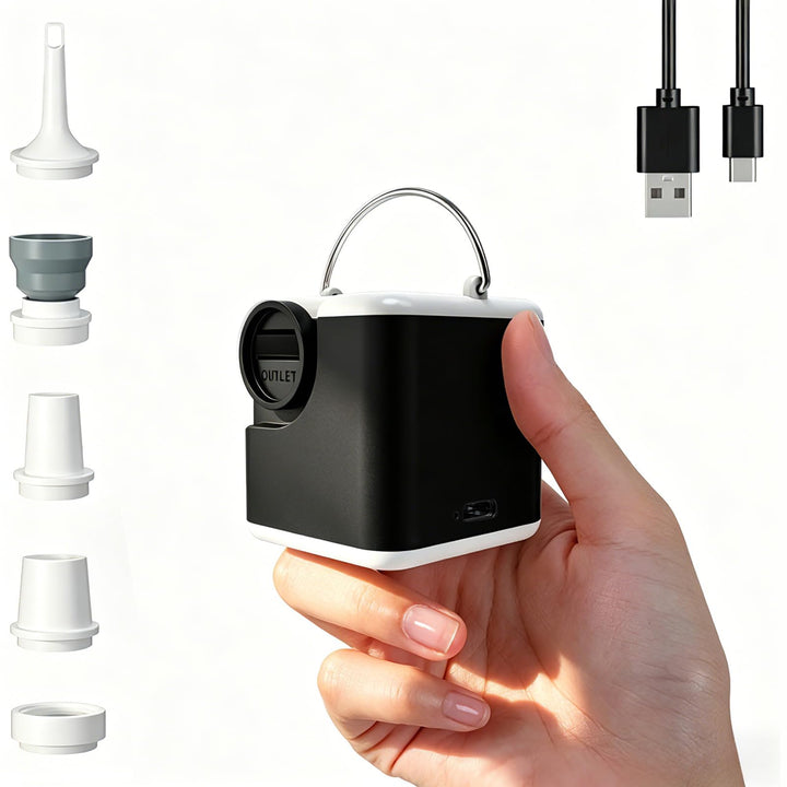 Elektrische Luftpumpe, 3 in 1 Inflate und Deflate luftpumpe Elektrisch, 2400 mAh Mini-luftpumpe mit
