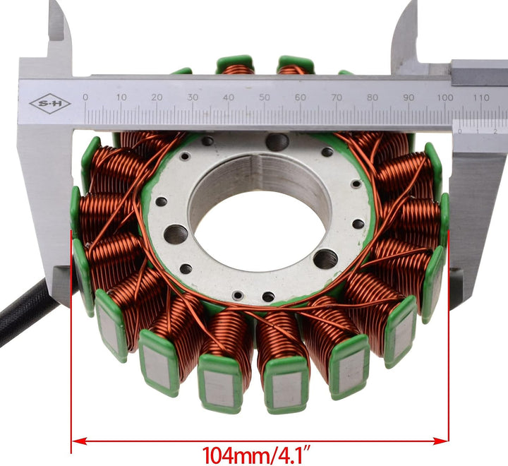 WOOSTAR 18 Spule Magneto Stator Ersatz für Hyosung GT650R GT650 GT650X V2S650 V2C650R GV650 Cruiser