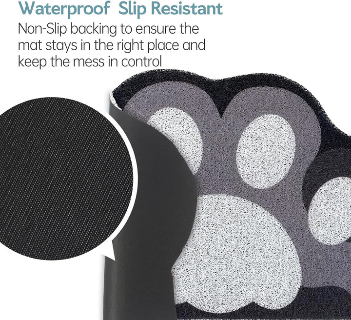 Niedliche Katzentoilettenmatte, 61 x 40,6 cm, Katzentoilettenmatte, weich zu den Katzenpfoten, leich