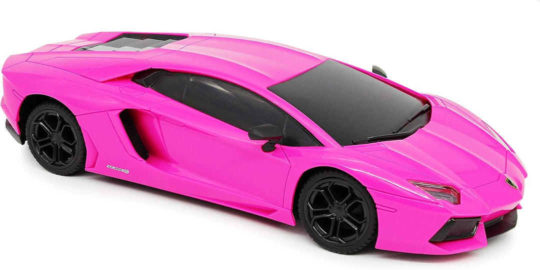 CMJ RC CARS Lamborghini Aventador LP700-4 Rosa Offiziell Lizenziertes ferngesteuertes Auto im Massst