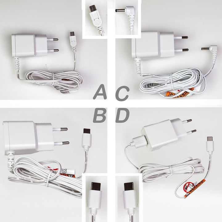 Ladegerät für Babyphone GHB, Boifun, Luvion, Oretti, Cosansys, Oleke, TrueLife, Lionello u. a. Babyf