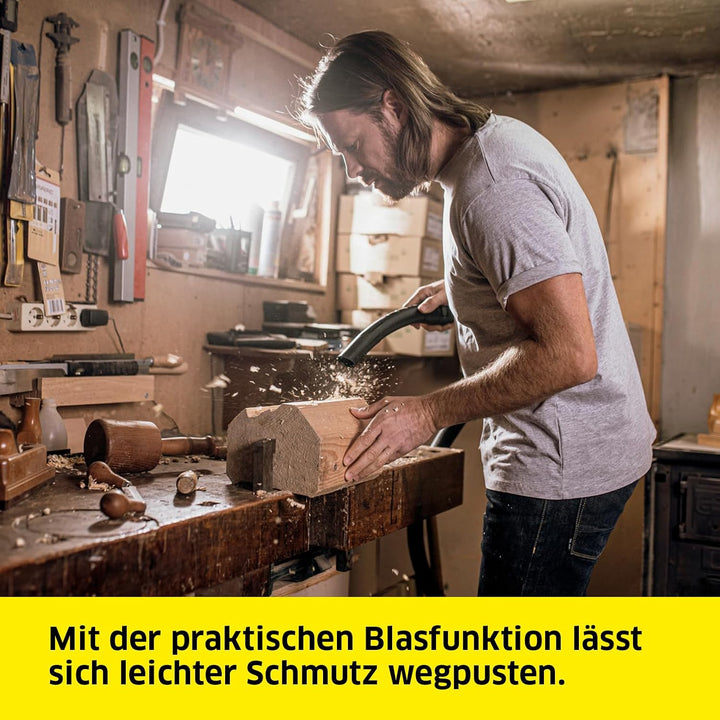 Kärcher WD 4 P S V-20/5/22 Nass-& Trockensauger, 20 l Edelstahlbehälter, 1000 W, 5 m Kabel, 2,2 m Sa