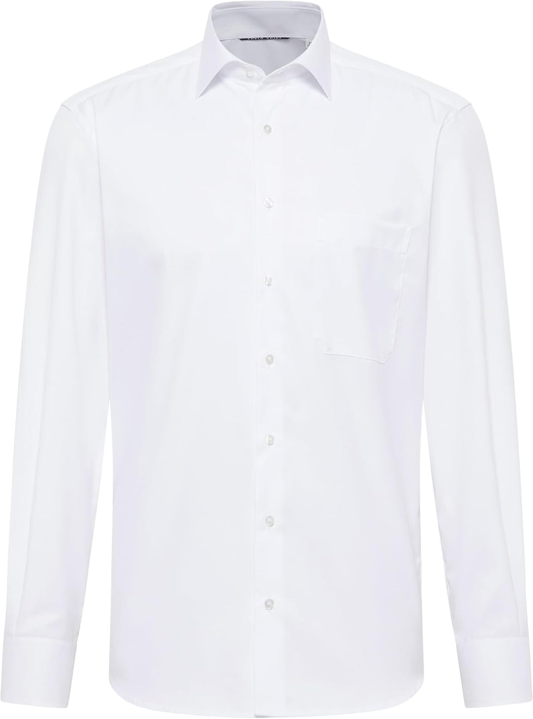 eterna Langarm Hemd Comfort FIT Twill unifarben, Weiss, Gr. W46 Langarm
