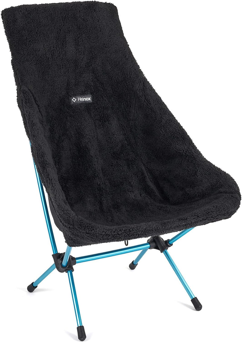 Helinox Fleece Seat Warmer | Wendbarer schwarzer Sitzwärmer für Helinox Chair Two. Hochfloriges Flee