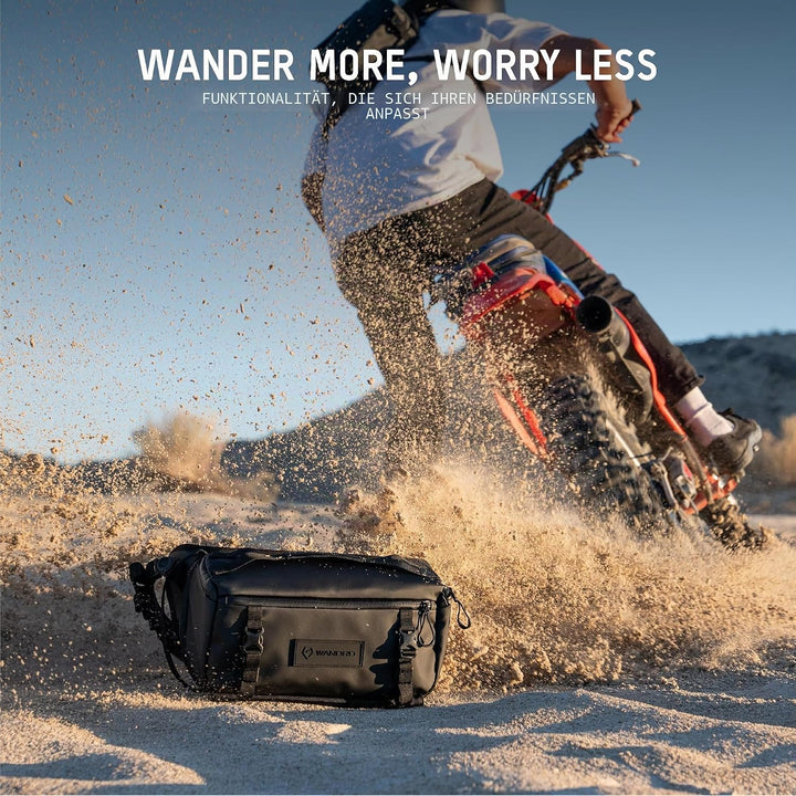 WANDRD Rogue Sling 0Y-784H-R8U9 Tasche mit 9 l Fassungsvermögen, leicht, wetterbeständig, für den tä