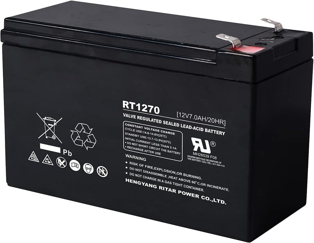 revolt 12V Akku: Wartungsfreie Blei-Akku-Batterie mit 12 V, 7,2 Ah, Flachstecker 4,8 mm (12 Volt Bat
