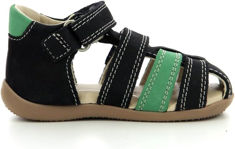 Kickers Jungen BipodSandale 18 EU Marinegrün, 18 EU Marinegrün