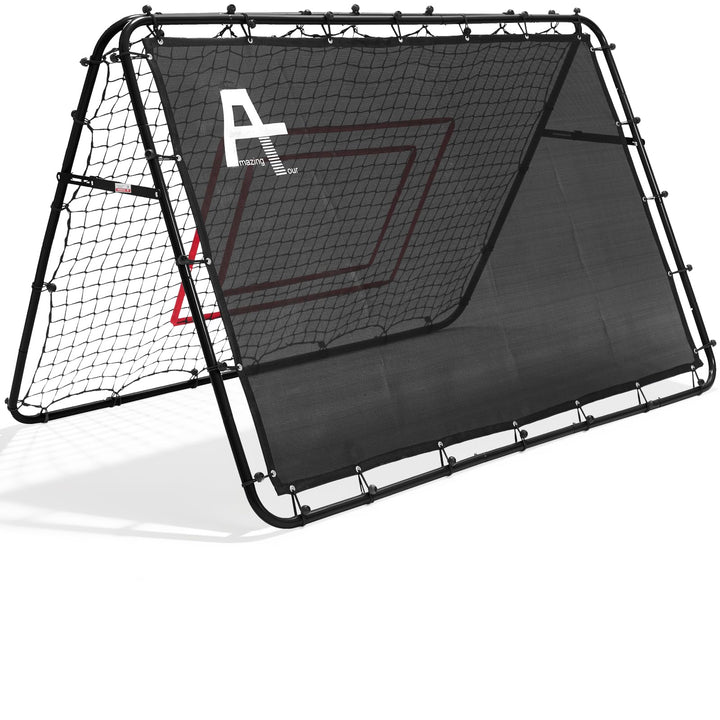 Doppelseitige Rebounder Net Fussball Training Ausrüstung, 100/120/180cm, Fussball Tor Kickback Ziel