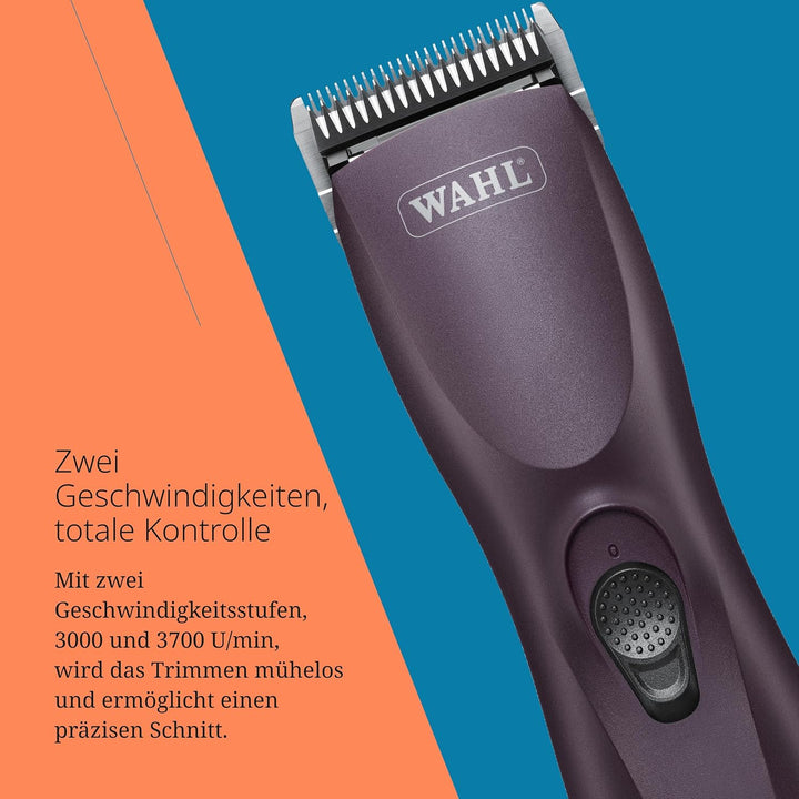 Wahl KM Supera Cordless Pet Clipper - 2 austauschbare Batterien, 2 High-Speed-Einstellungen, leichte