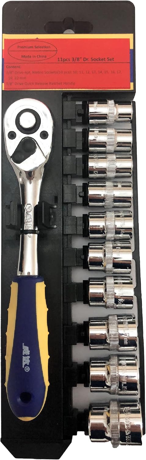 Steckschlüsselsatz 3/8 Zoll, 10-22mm (11-teilig) 3/8" 11-teilig, 3/8" 11-teilig