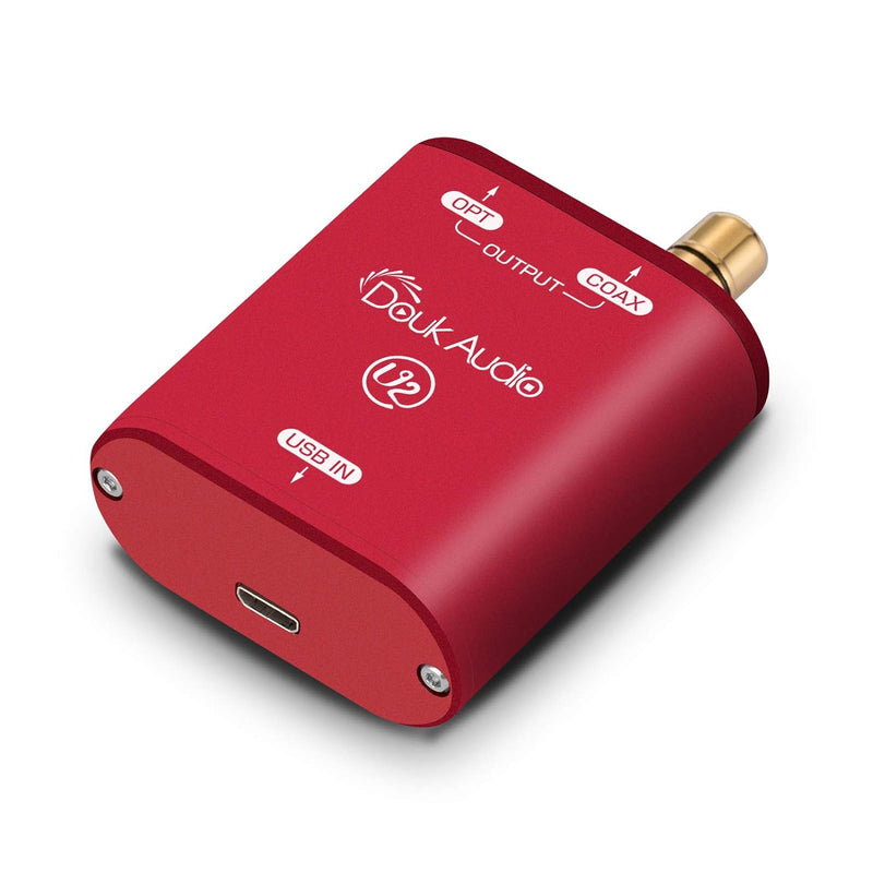 Douk Audio U2 USB Konverter XMOS XU208 Digitale Schnittstelle TOSLINK Koaxial DOP SPDIF Adapter DSD6