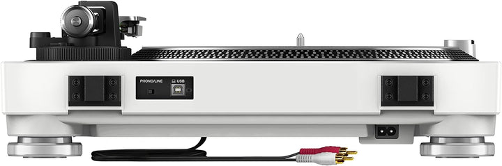 Pioneer DJ PLX-500-W DJ-Plattenspieler mit Direktantrieb, Weiss White Single, White Single