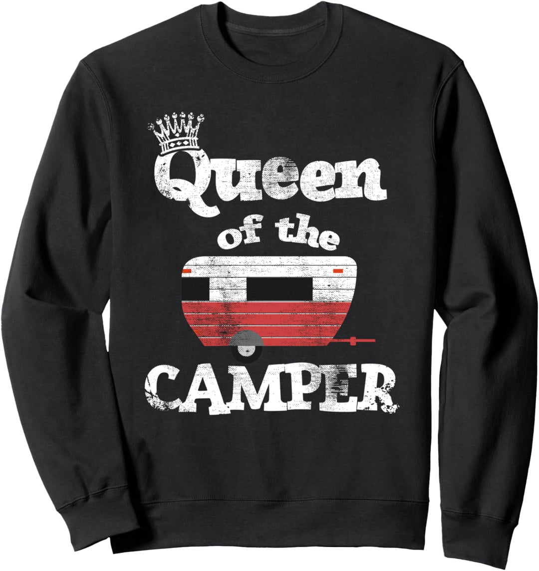 Queen Of The Camper Camping Gift For Women Sweatshirt