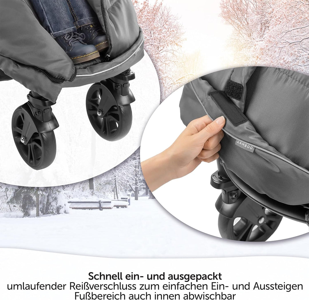 Zamboo Fusssack für Joie Buggy Sportwagen (passend für Litetrax, Mytrax, Chrome) - Winterfusssack fü