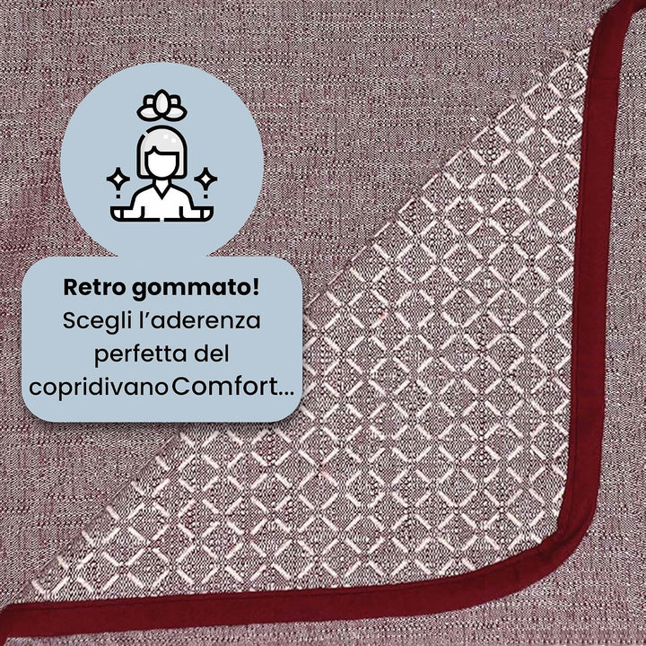 Komfort-Antigleiten-Sofa-Decke,1 Platz, bordeaux 1 Platz Bordeaux, 1 Platz Bordeaux