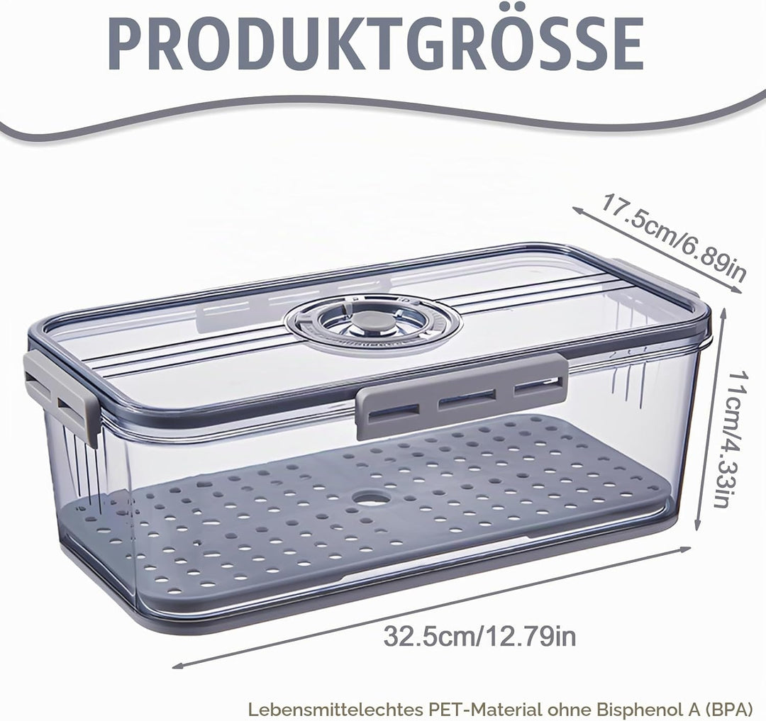 BAIFULAI Brotkasten Brotbox, Brot Aufbewahrungsbox, lebensmittelechtes PET-Material, Zeitaufzeichnun