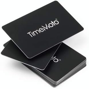 TimeMoto Zeiterfassungskarte, TM-100, 85 x 54 mm, schwarz (25 Stück), Sie erhalten 1 Packung á 25 St