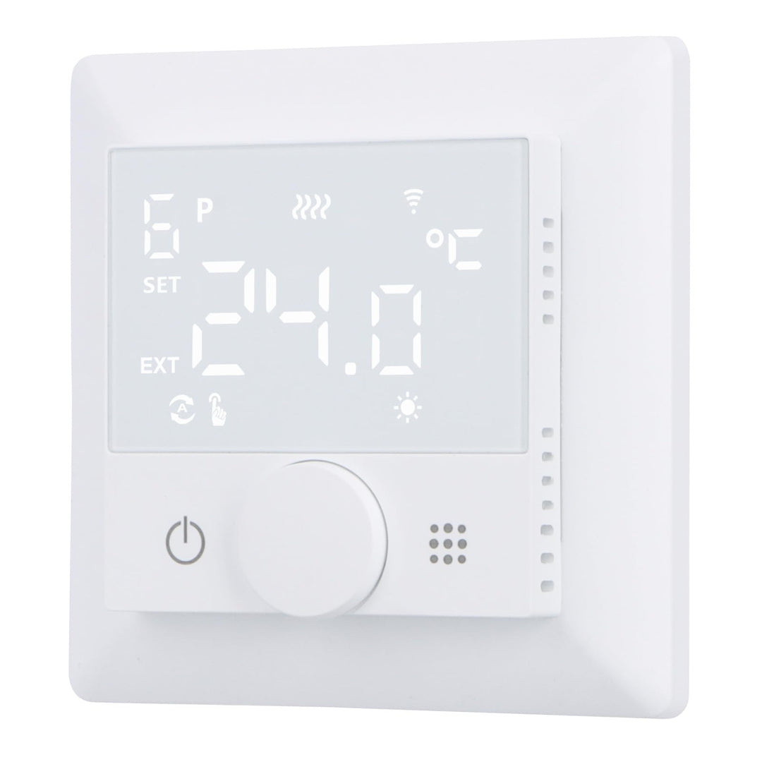 Wengart WLAN-Heizthermostat WG510,Drehen zum Einstellen der Temperatur, Heiz- und Kältemodi einstell