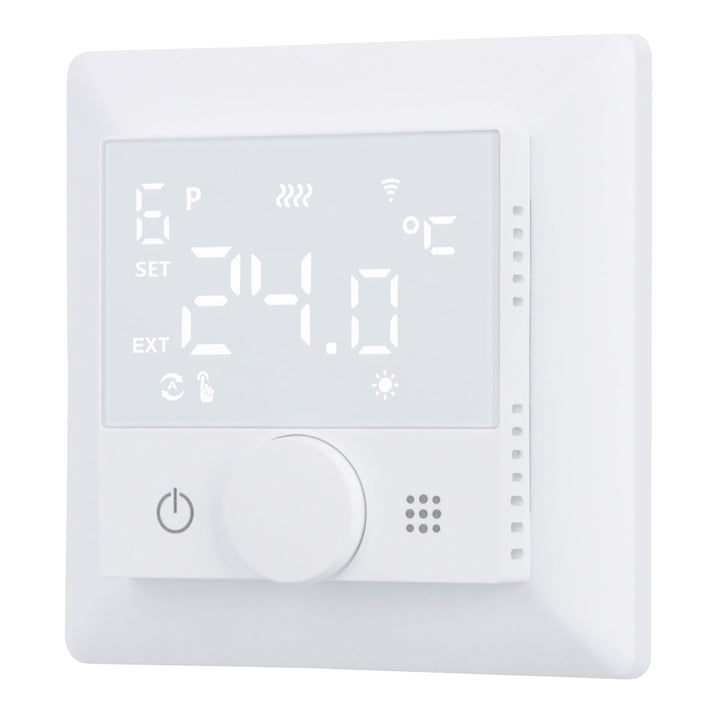 Wengart WLAN-Heizthermostat WG510,Drehen zum Einstellen der Temperatur, Heiz- und Kältemodi einstell