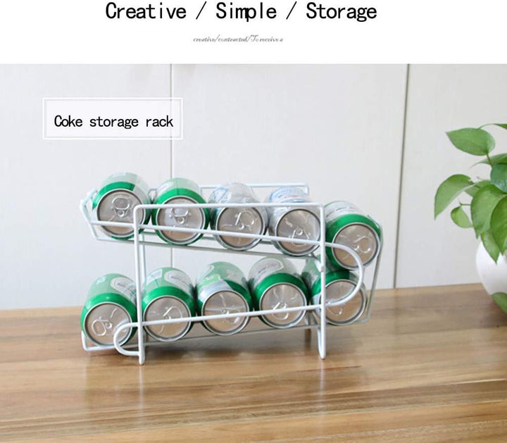 Dosenspender Double-Layer Dosen Lagerregner Cans Rollhalter Kühlschrank Getränke Rack Dosenhalter Kü