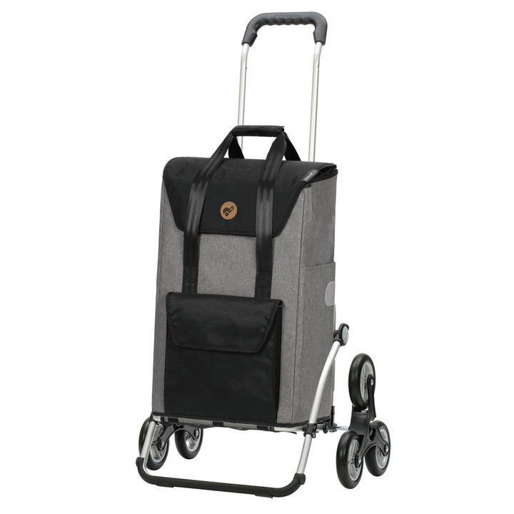 ANDERSEN Einkaufstrolley - Treppenst. Royal Sh. Senta 2.0 grau 49 L Einkaufswagen, stilvoll, wassera