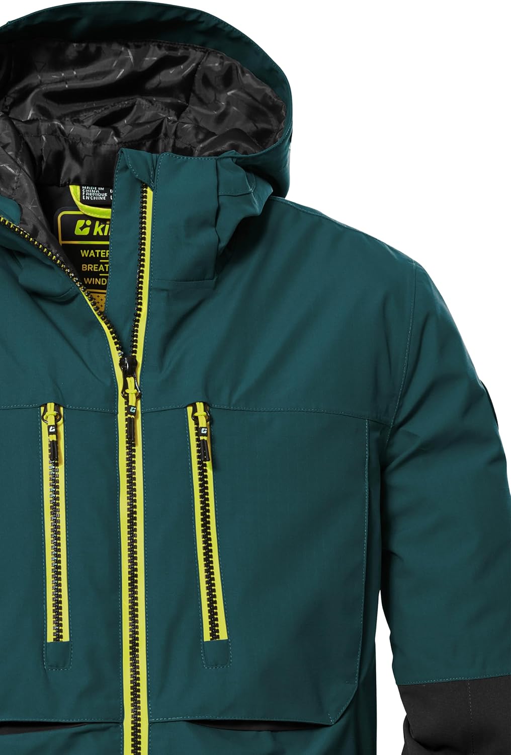 Killtec Jungen Ksw 127 Bys Ski Jckt Skijacke/Funktionsjacke mit Kapuze und Schneefang, wasserdicht 1