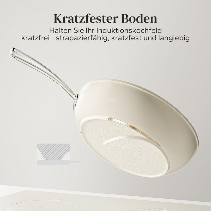 Redchef Bratpfanne 20 cm Keramik Antihaft, Pfannen 20 cm Keramik-beschichtet für alle Herdarten, PTF