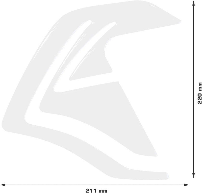 BIKE-label Seitentank Pad Transparent kompatibel für KTM 1050 1090 1190 1290 Adventure 800121-VA