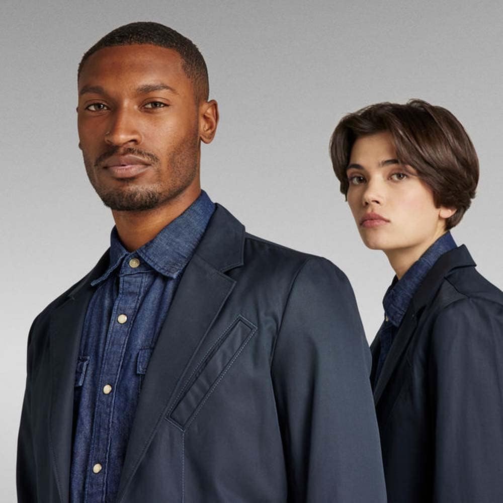 G-Star RAW Herren Unisex Worker Blazer Blazers S Blau (Salute D21988-d194-c742), S Blau (Salute D219