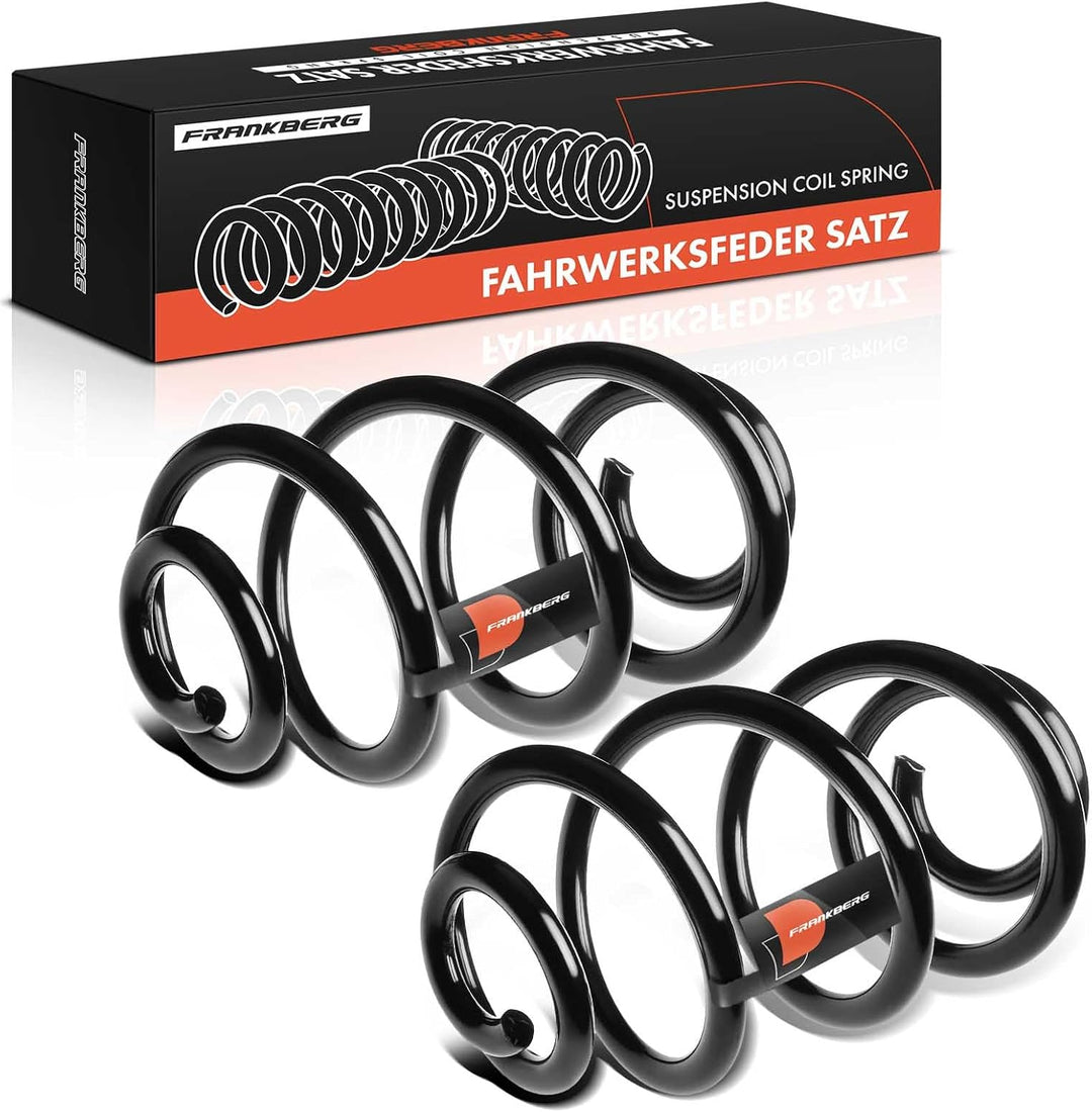 Frankberg 2x Federn Fahrwerksfeder Hinterachse Kompatibel mit Qashqai +2 I J10 NJ10 JJ10E 1.5L 1.6L