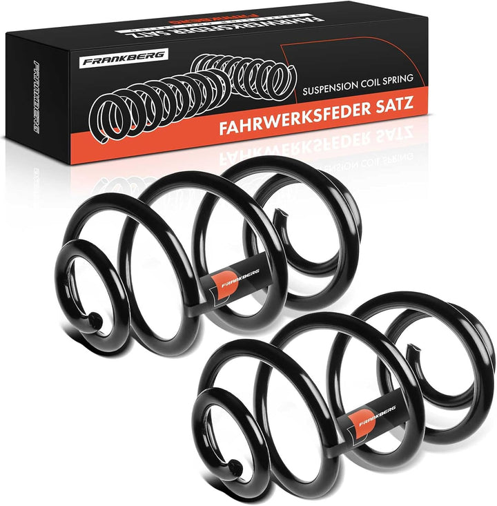Frankberg 2x Federn Fahrwerksfeder Hinterachse Kompatibel mit Qashqai +2 I J10 NJ10 JJ10E 1.5L 1.6L