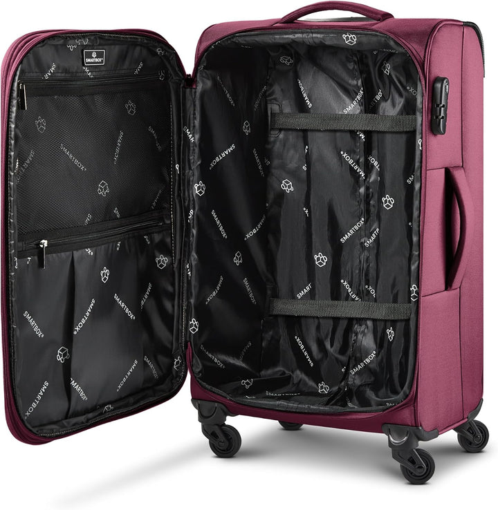 Smartbox Weichgepäck Koffer-Set 3-teilig für Damen & Herren | leichte & stabile Reise-Trolleys, hoch