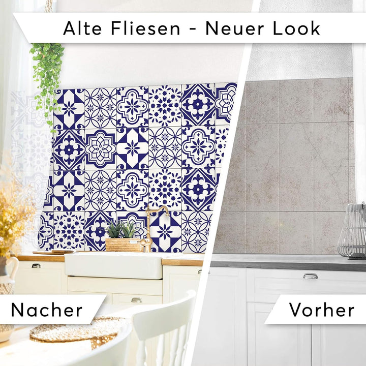 CREATISTO Mosaik-Fliesen Fliesensticker Fliesenfolie - Selbstklebende Fliesen Folie I Stickerfliesen