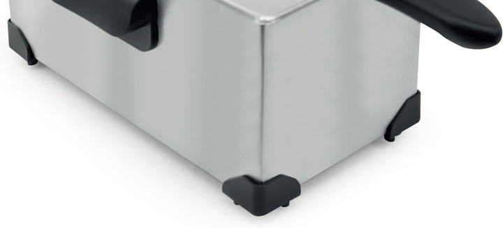 Tarrington House FR2200E Fritteuse, abnehmbare Tank, Anti-Rutsch-Basis, 3 L, Edelstahl, 22.5 x 40.5